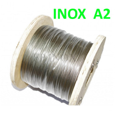Câble inox 7x19 ( 133 Fils ) inox A2 - 304
