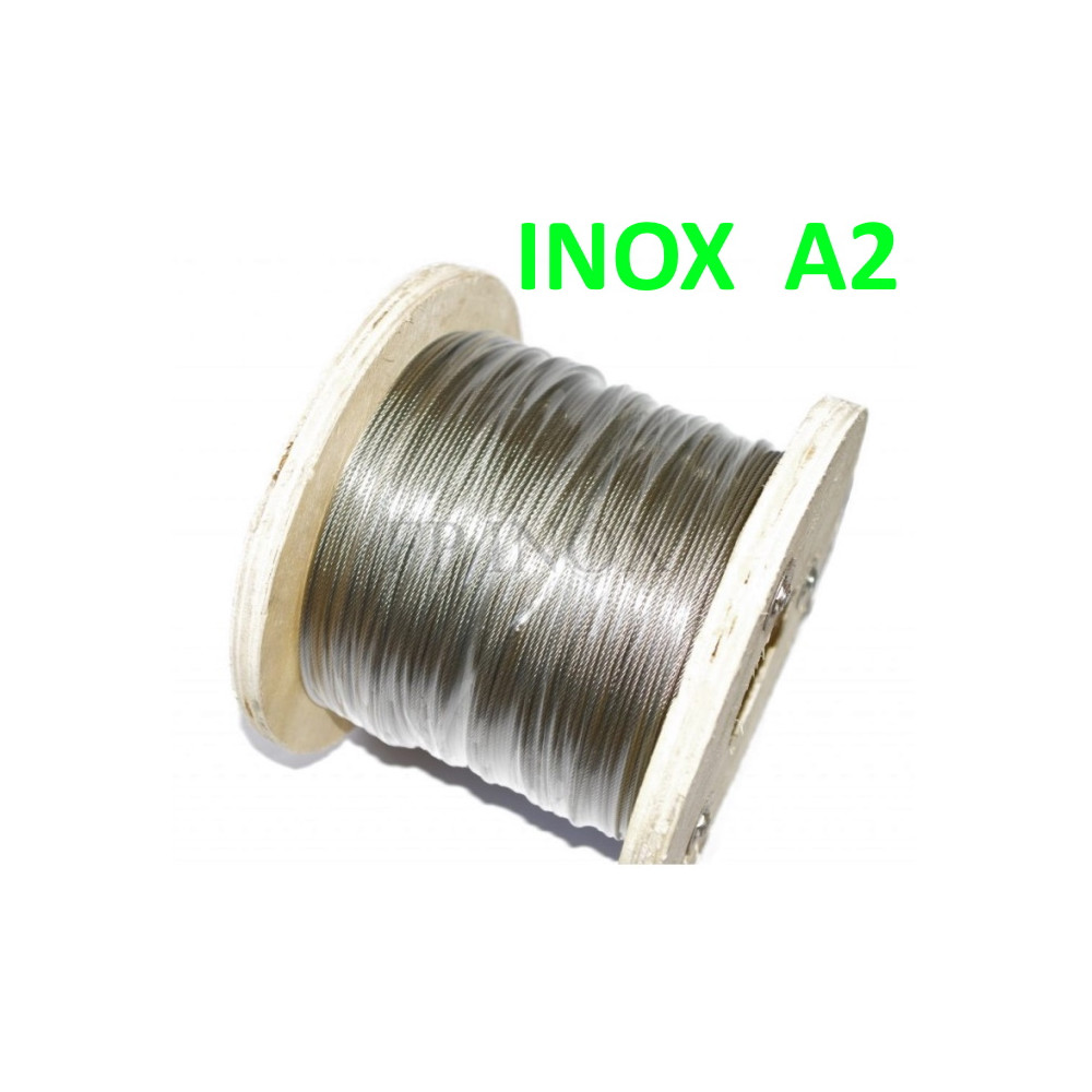 Câble en acier INOX 2mm 100m