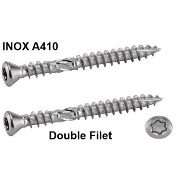 Vis inox A410 Double Filet...